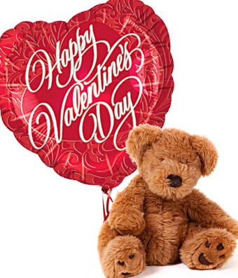 Valentine's Day Bear and Balloon