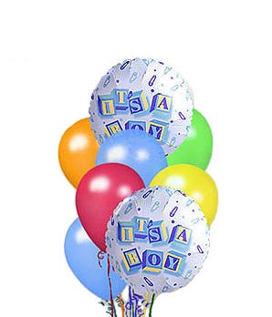 It's A Boy Balloon Bunch