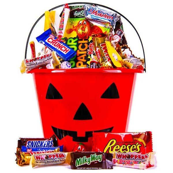 Happy Halloween Jack-O-Lantern Gift Bucket