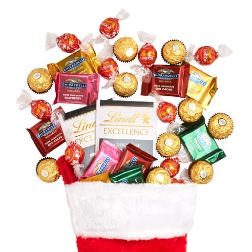 Classic Christmas Chocolate Stocking