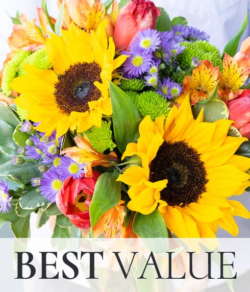 Best value housewarming flowers bouquet designed and arranged by a florist