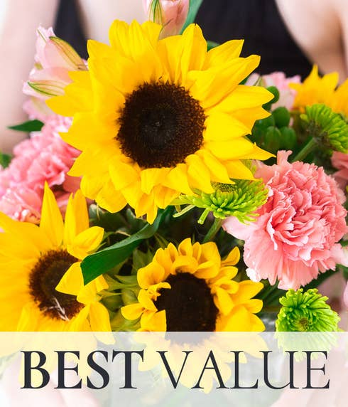 Best Value thank you flower delivery and floral bouquet created by a florist
