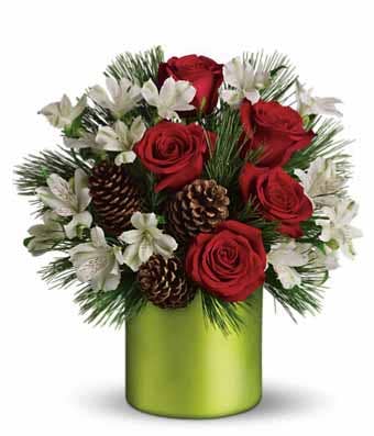 Send flowers Christmas bouquets paired with cheap flowers and free delivery