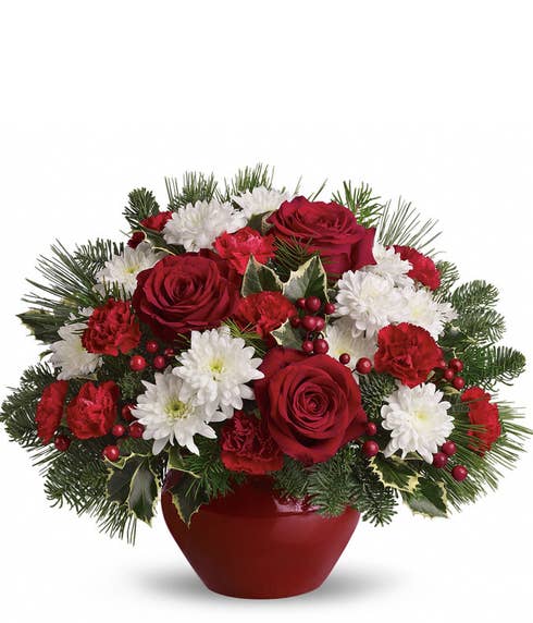 Holiday bouquets and christmas flowers for christmas flower delivery today