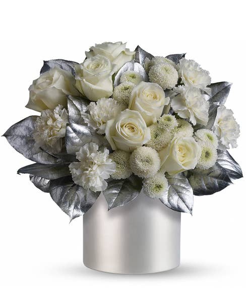 Send flowers white roses and cheap flowers like white flower bouquet