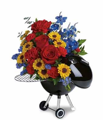 weber hot off the grill father's day bouquet and fathers day flowers delivery