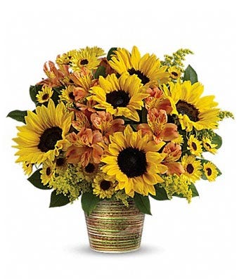 Sunflower planter delivery and sunflower plant delivery online