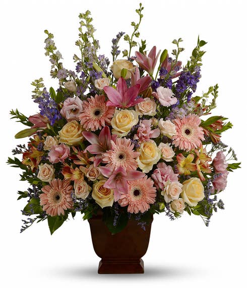 Pastel sympathy flowers, online flowers funeral flowers at send flowers