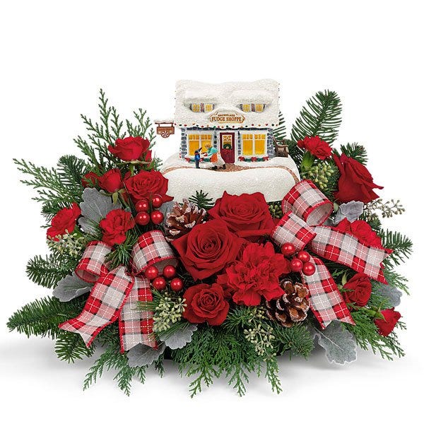 Thomas Kinkade's Christmas Village Bouquet