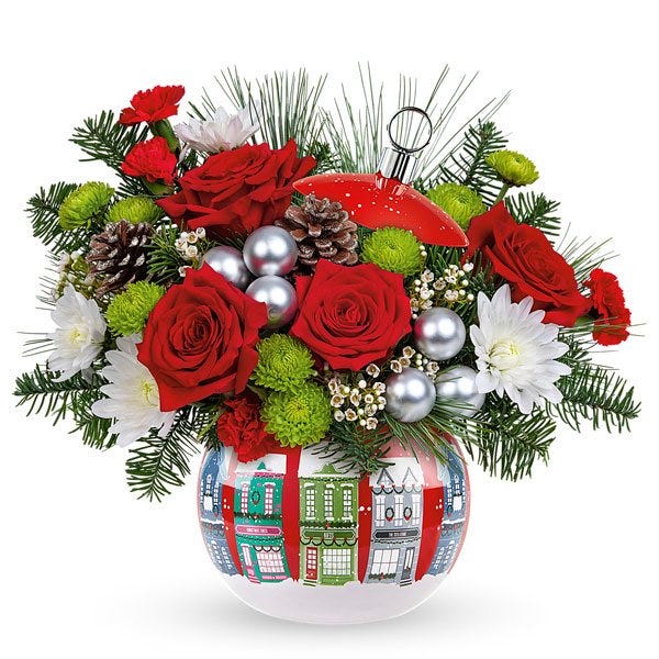 Silver Bells Christmastime Bouquet