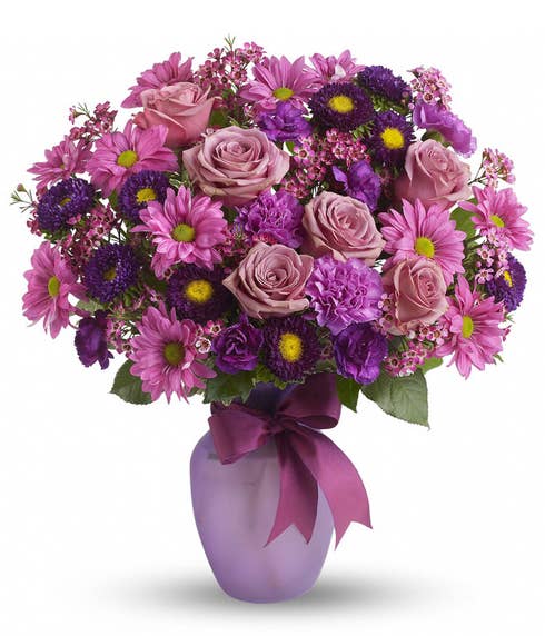 Purple roses cheap flowers with free flower delivery from SendFlowers