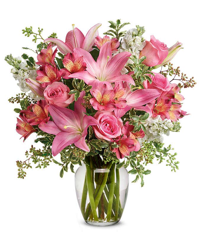 Bouquet of Pink Anniversary Flowers