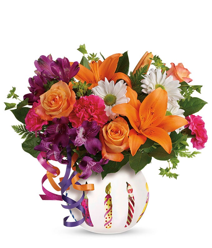 Send your birthday wishes in style this year with the Life Of The Party bouquet!