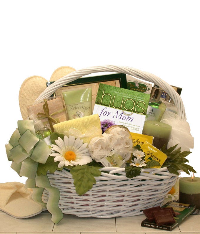 Mother's Day gift basket featuring 