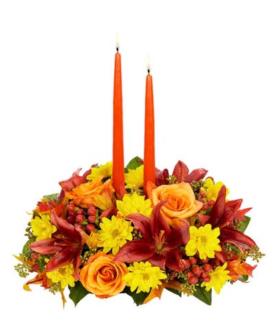 Candle Thanksgiving Centerpiece