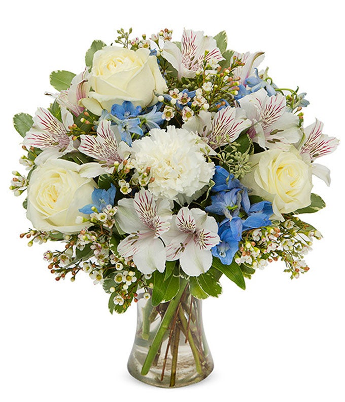 Blissful Blue Dried Posy Mini Bunch Flowers