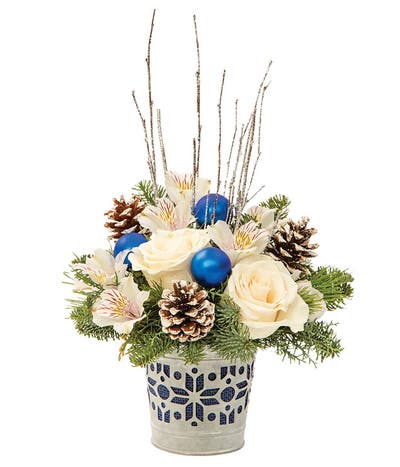 White Rose Winter Bliss Bouquet