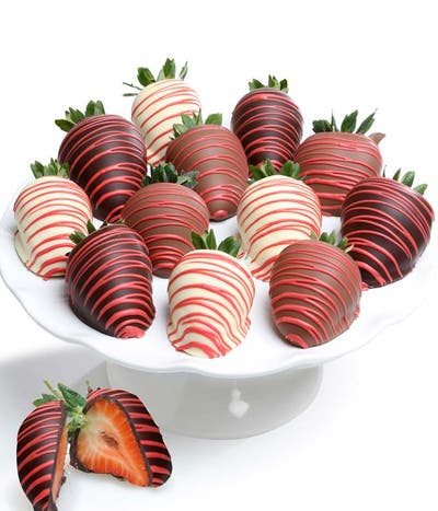 Red Chocolate Covered Strawberries (12)