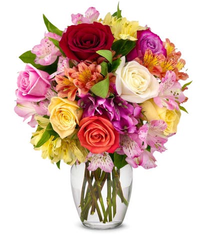 Bright & Brilliant Rose Bouquet 