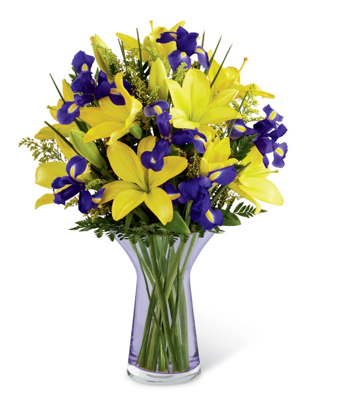 Iris And Lily Bouquet at Send Flowers