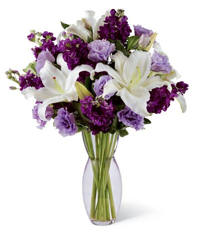 Wondrous White Lily Bouquet