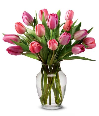 Perfetta Pink Tulips Bouquet