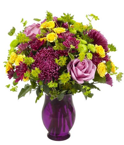 Purple Plums and Sunshine Bouquet