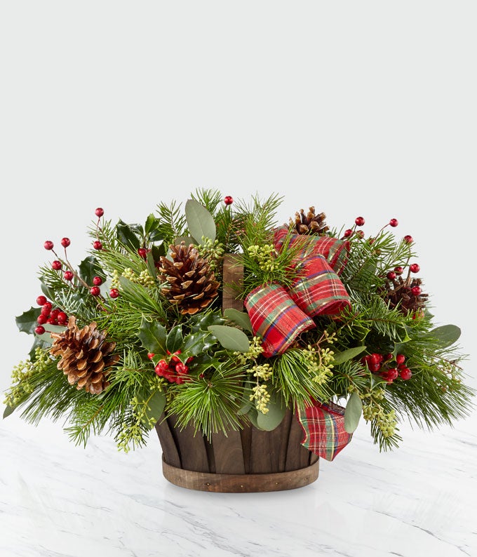 Send Flowers Home for the Holidays Basket