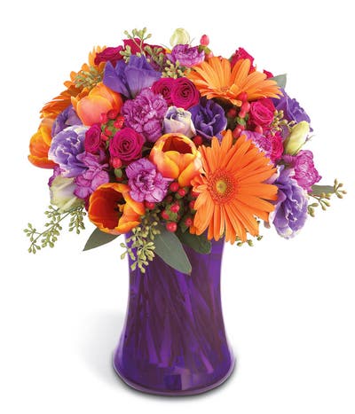 Jeweled Purple Flowers Bouquet