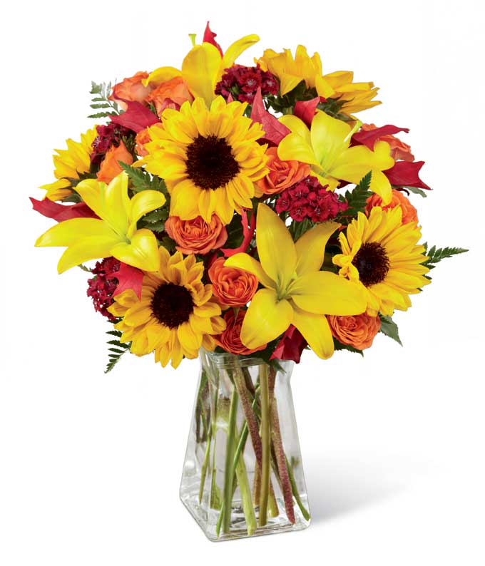 Harvest Harmony Sunflower Arrangement at Send Flowers