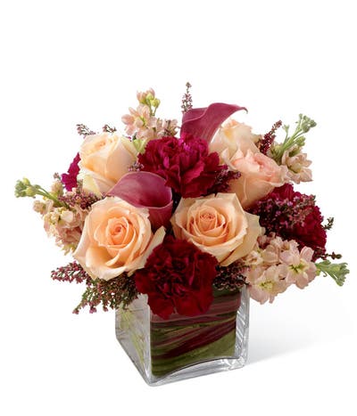 Worldly Sweetness Peach Rose Bouquet