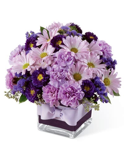 Bountiful Daisy Purple Flower Bouquet