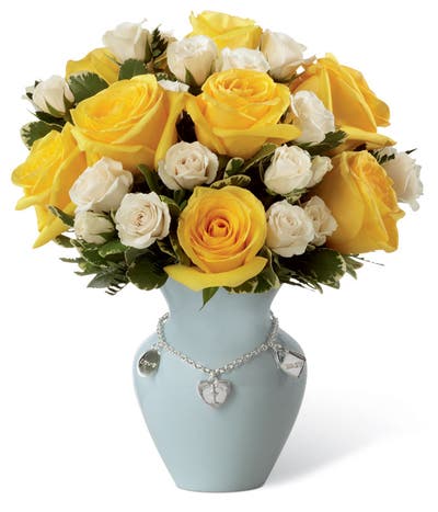 Rosy Charm New Mother Bouquet - Boy