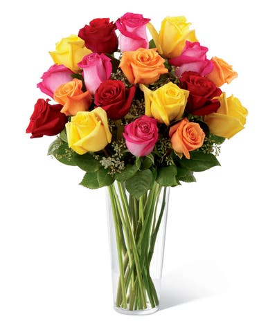 Radiant Spark Rose Bouquet