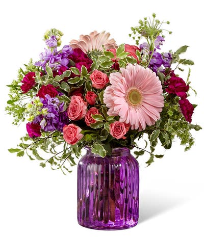 Gerbera Purple Flower Bouquet