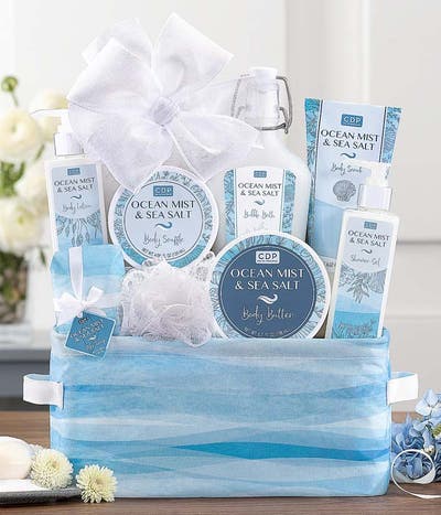 Ocean Mist & Sea Salt Spa Gift Basket