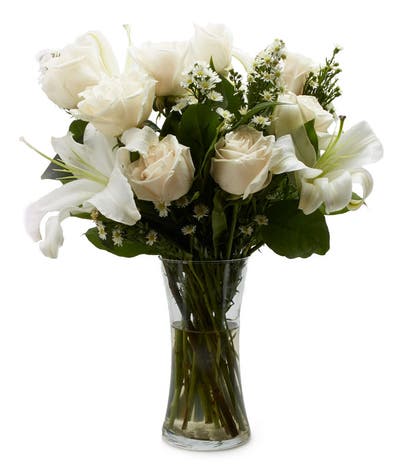 Pearly White Gates Bouquet