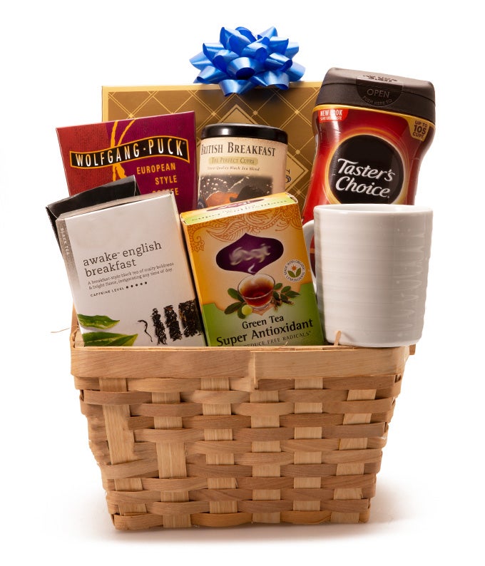Get Up Coffee And Tea Basket at Send Flowers