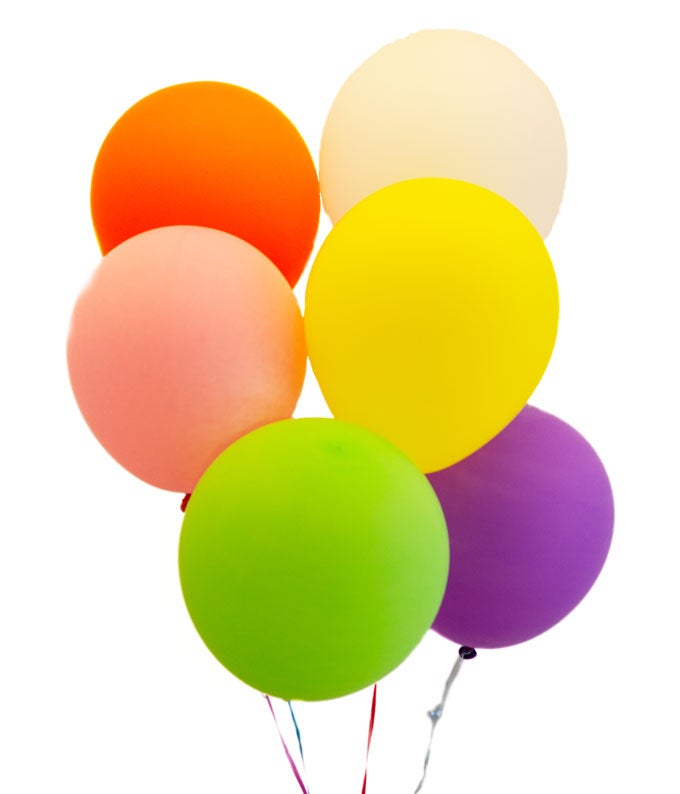 Multi-Colored Latex Balloon Bouquet at Send Flowers