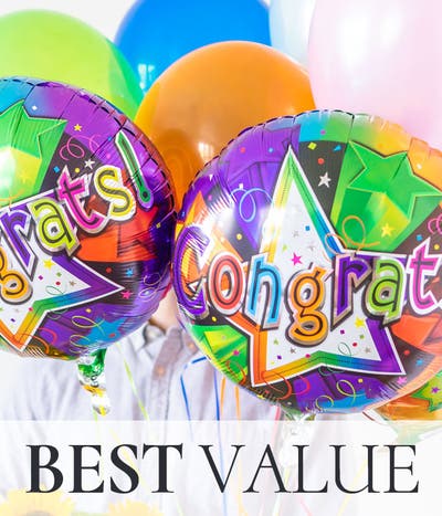 Congratulations Balloons Bouquet - Florist Designed