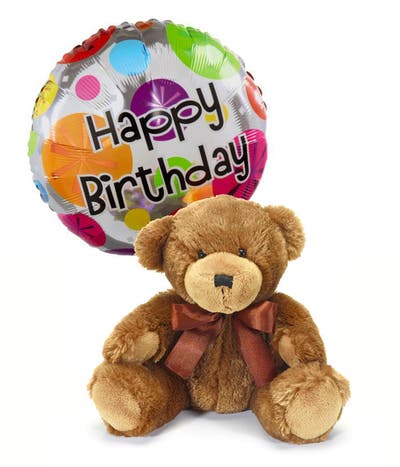 Happy Birthday Bear And Balloon