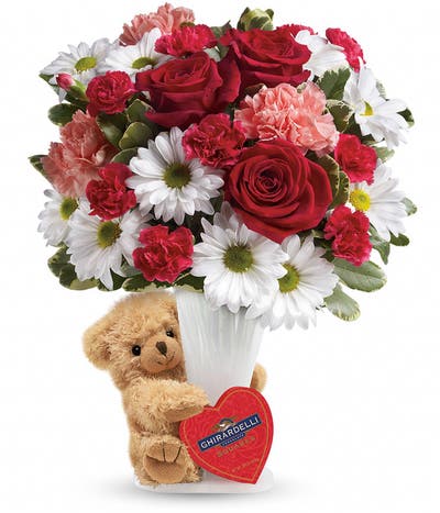 Bear Your Heart Rose Bouquet