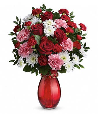 Sweet Red Rose Mixed Bouquet