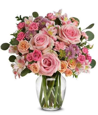 Blushing Rose Vintage Beauty Bouquet