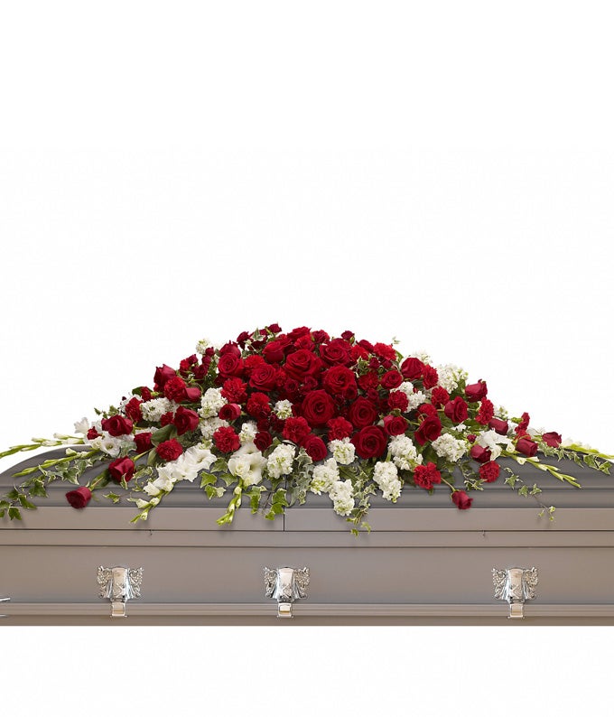 Garden Of Grandeur Casket Spray At Send Flowers