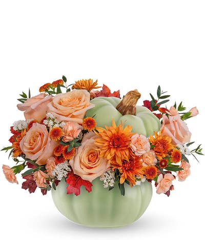 Peachy Pumpkin Arrangement 