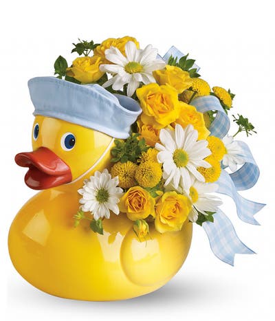 Newborn Baby Boy Ducky Bouquet