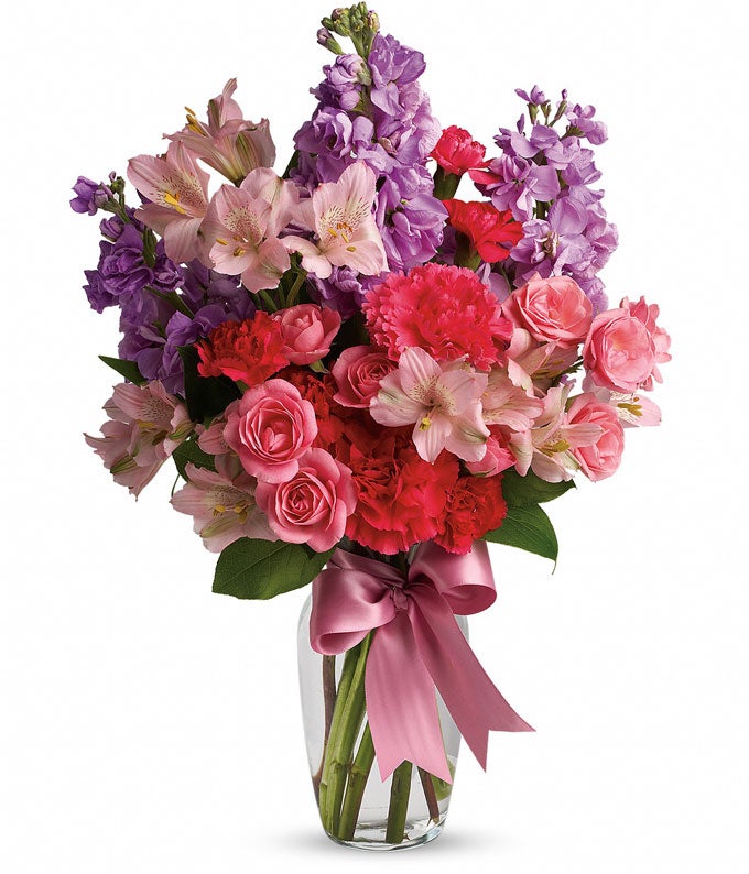 Jumping Joy Pastel Flower Bouquet at Send Flowers