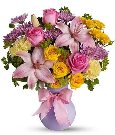 Purrific Pink Lily Bouquet
