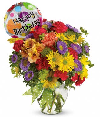 Make A Wish Birthday Balloon Bouquet